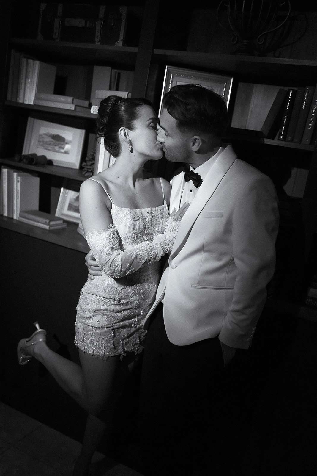 Editorial wedding portraits on the Gold Coast using flash